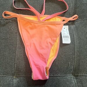 PacSun Women's Ombre Pink to Orange Bikini Bottom